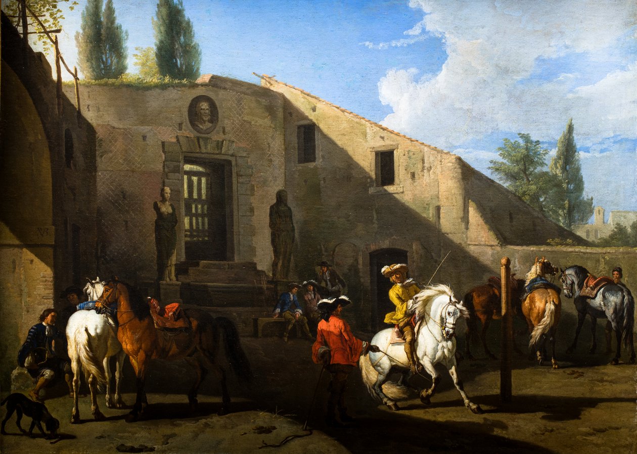 The Riding School by Pieter van Bloemen