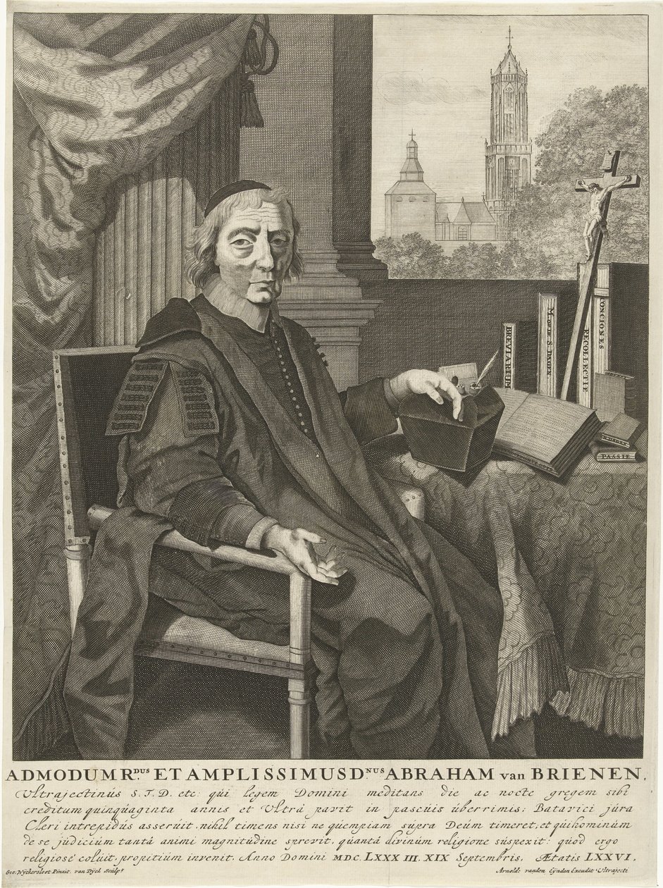 Portrait of Pastor Abraham van Brienen by Pieter van Dijck