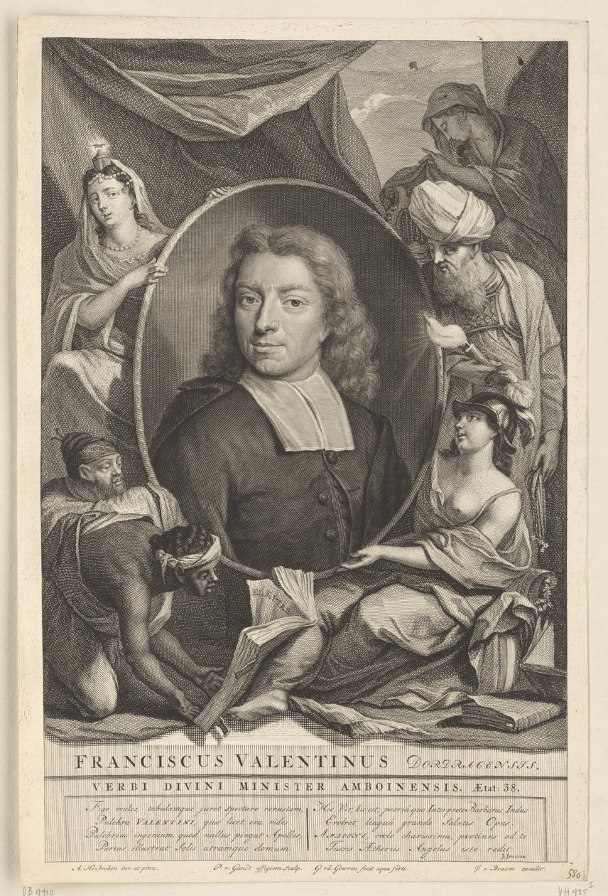 Portrait of François Valentijn by Pieter van Gunst