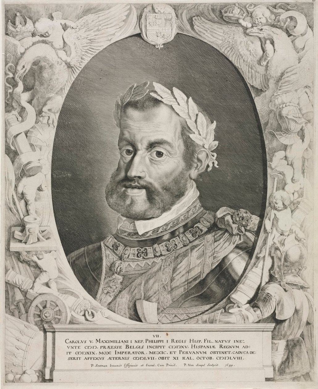 Portrait of Emperor Charles V by Pieter van Sompel