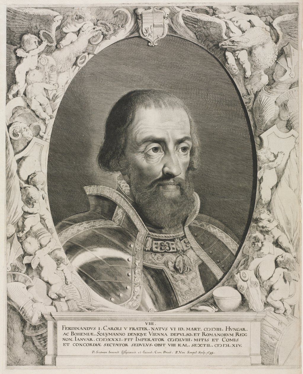 Portrait of Emperor Ferdinand I by Pieter van Sompel