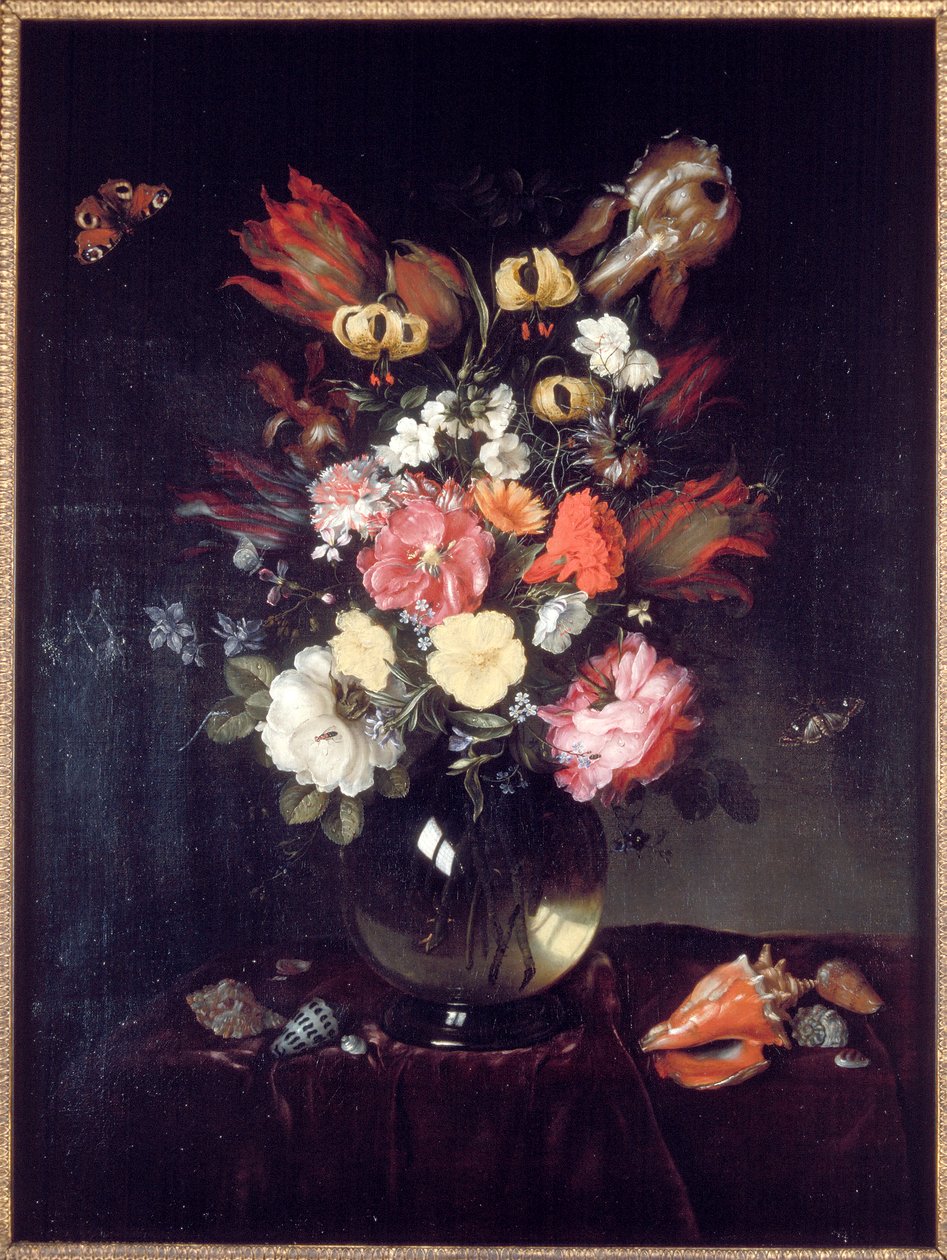 Vase and flowers, 1655 by Pieter van de Venne