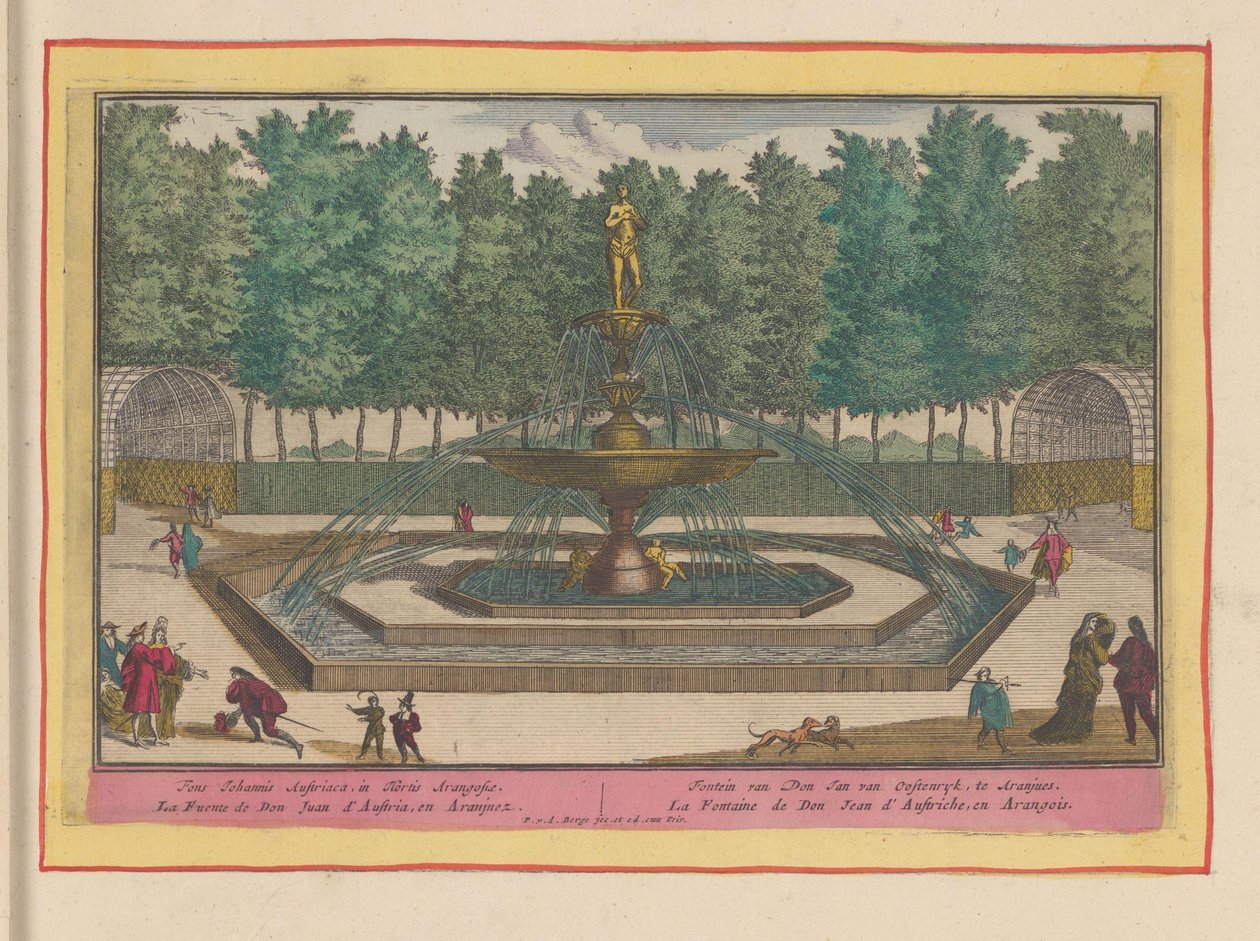 Fountain of Don Juan of Austria in the Gardens of the Royal Palace of Aranjuez by Pieter van den Berge