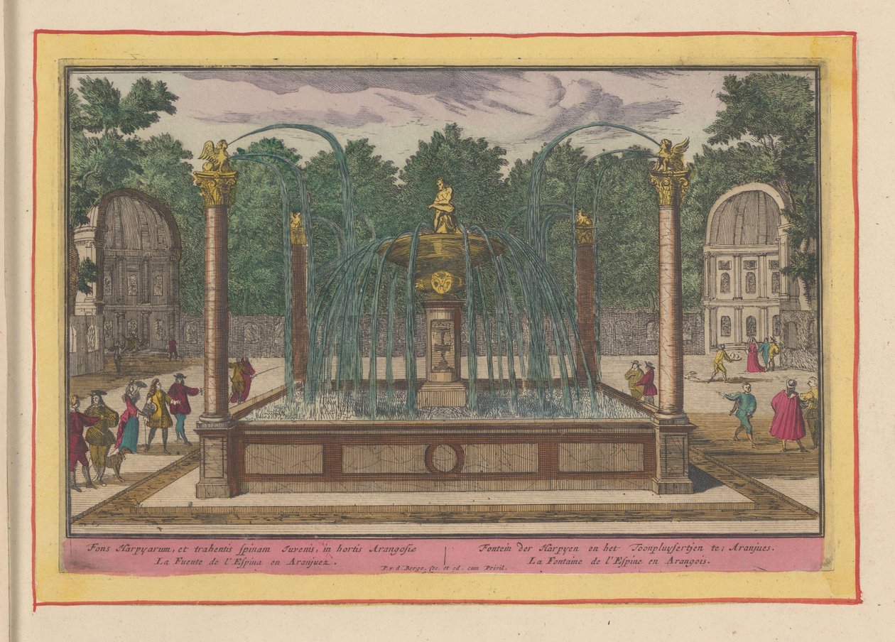 Fountain of the Thorn Puller in the Gardens of the Royal Palace of Aranjuez by Pieter van den Berge