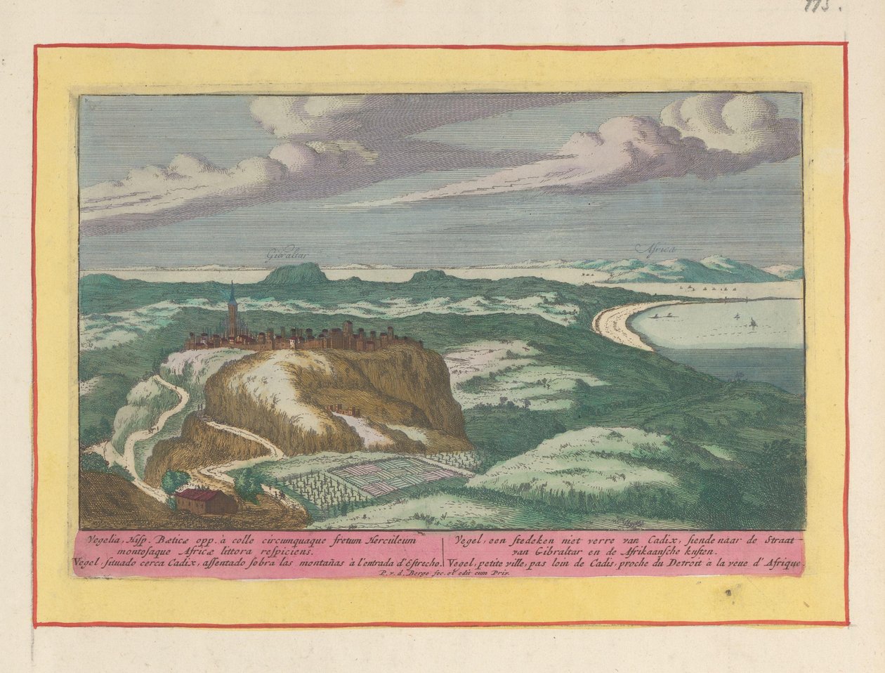 View of Vejer de la Frontera by Pieter van den Berge