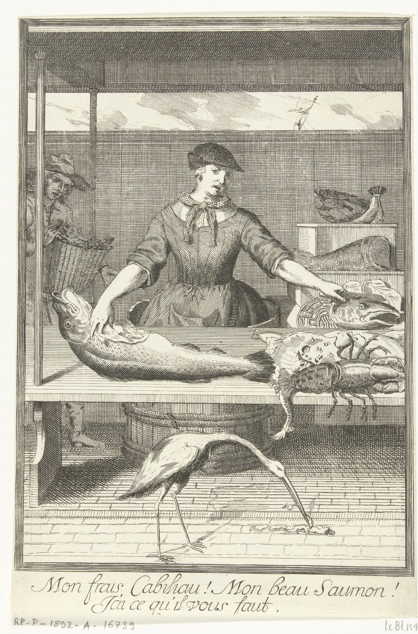 Fish Seller by Pieter van den Berge