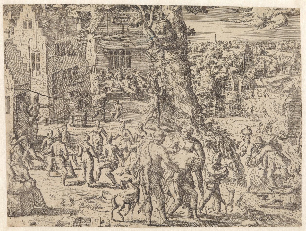 Peasant Kermis by Pieter van der Borcht (I) (attributed to)
