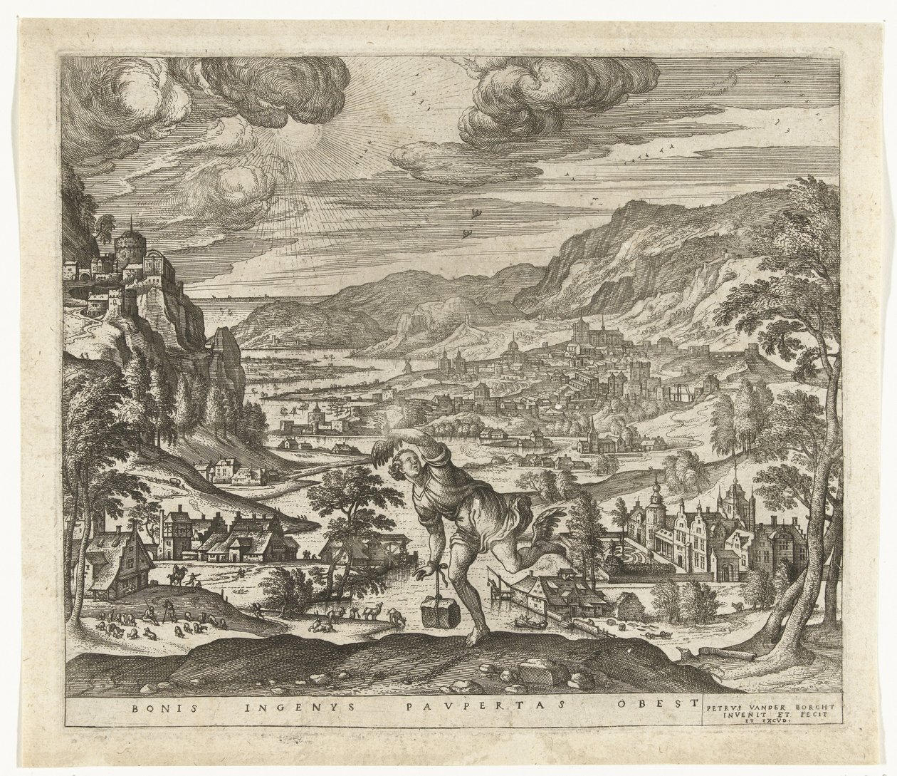 Poverty Hinders the Progress of Ingenious Minds (Bonis Ingenys Paupertas Obest) by Pieter van der Borcht (I)