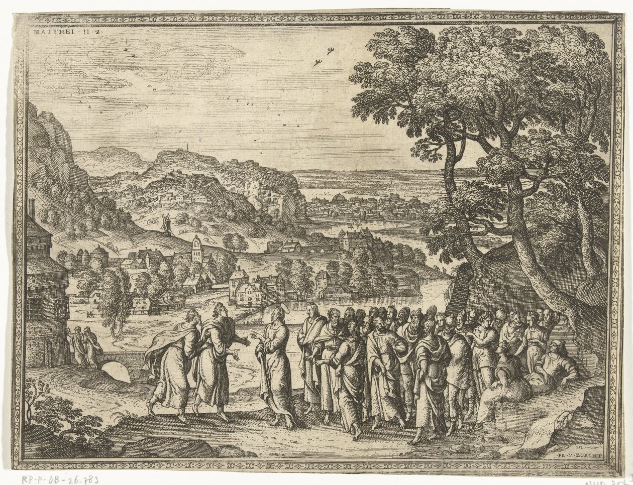 Christ Answers the Disciples of John (Images and Scenes from the Bible series) by Pieter van der Borcht (I)