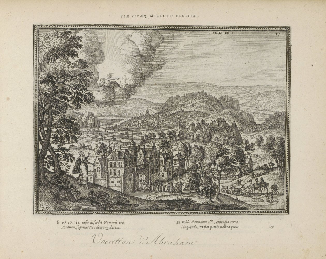 God Appears to Abraham by Pieter van der Borcht (I)