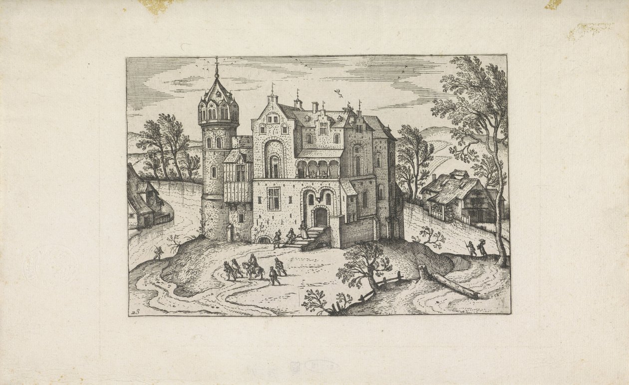 Castle by a River by Pieter van der Borcht (I)