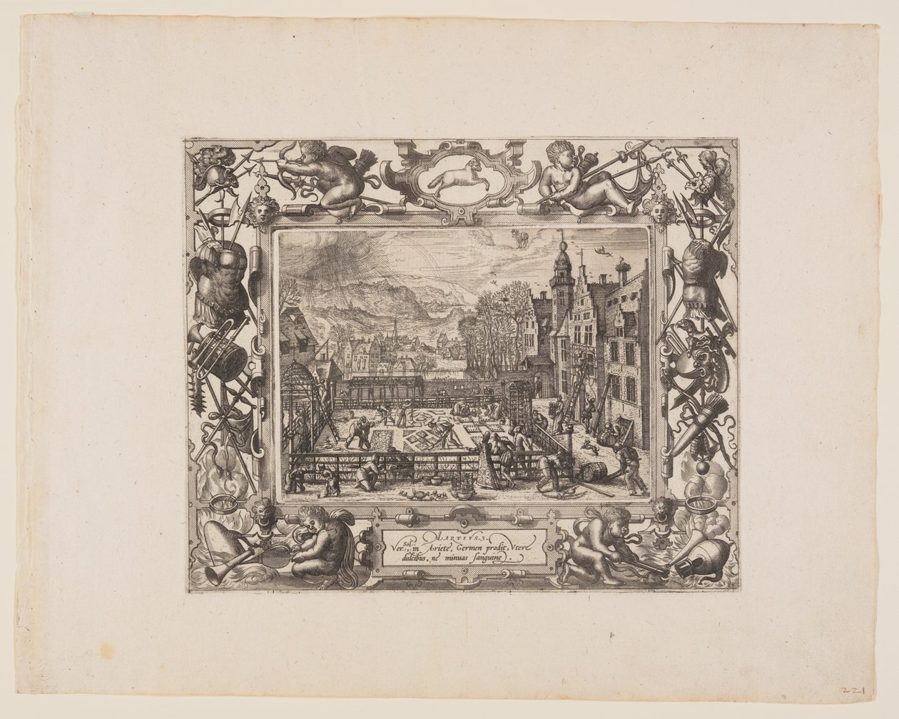 March, from The Twelve Months by Pieter van der Borcht