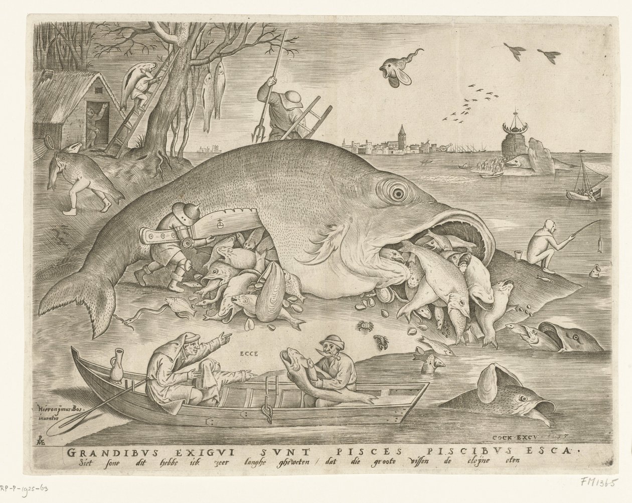 Big Fish Swallow Small Fish by Pieter van der Heyden