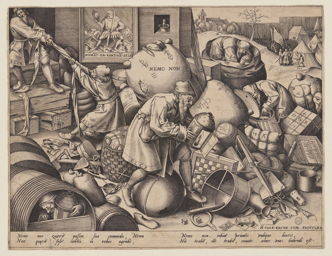 Every Man Looks for His Own Profit by Pieter van der Heyden