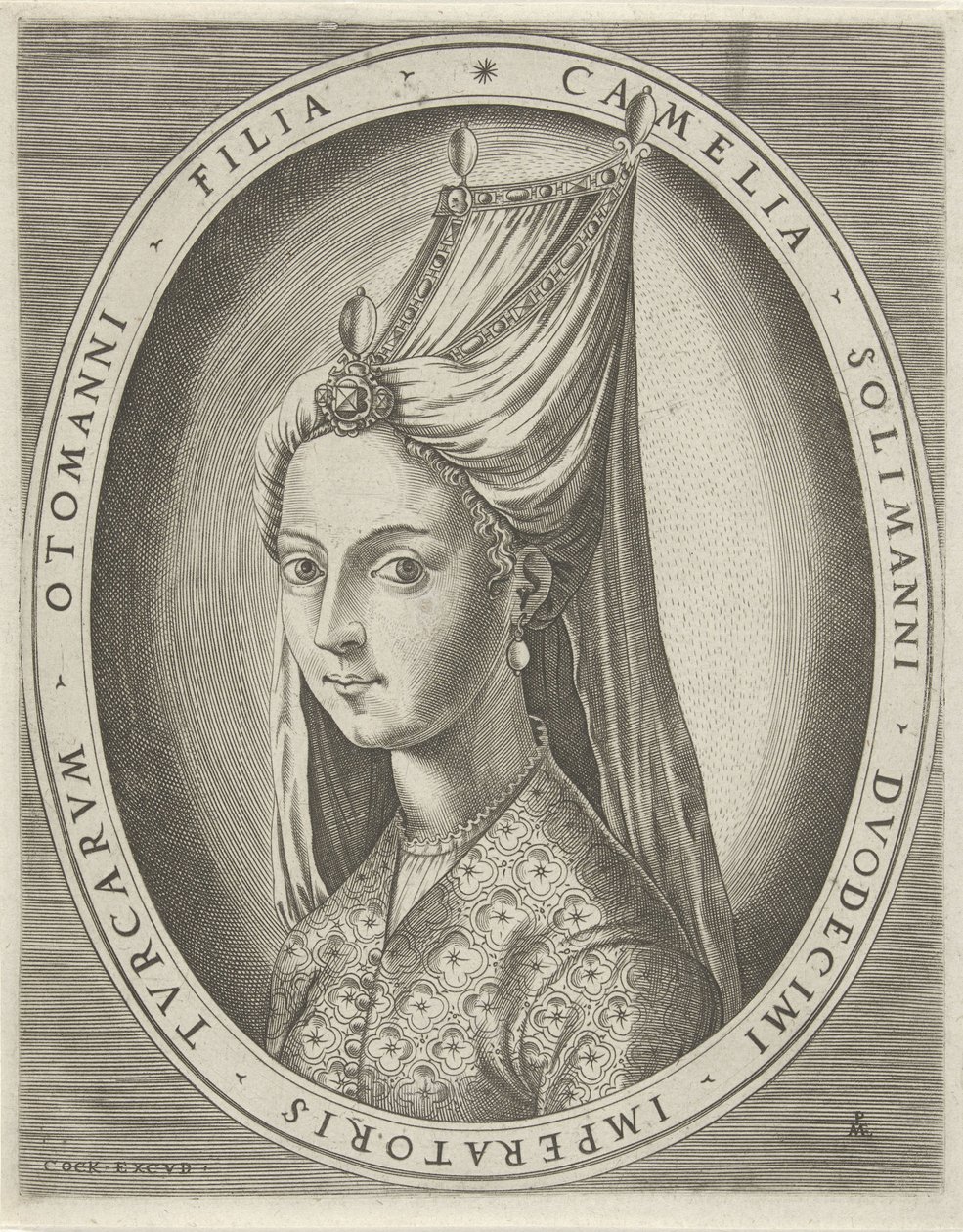 Portrait of Camalia, Daughter of Suleyman I the Great by Pieter van der Heyden