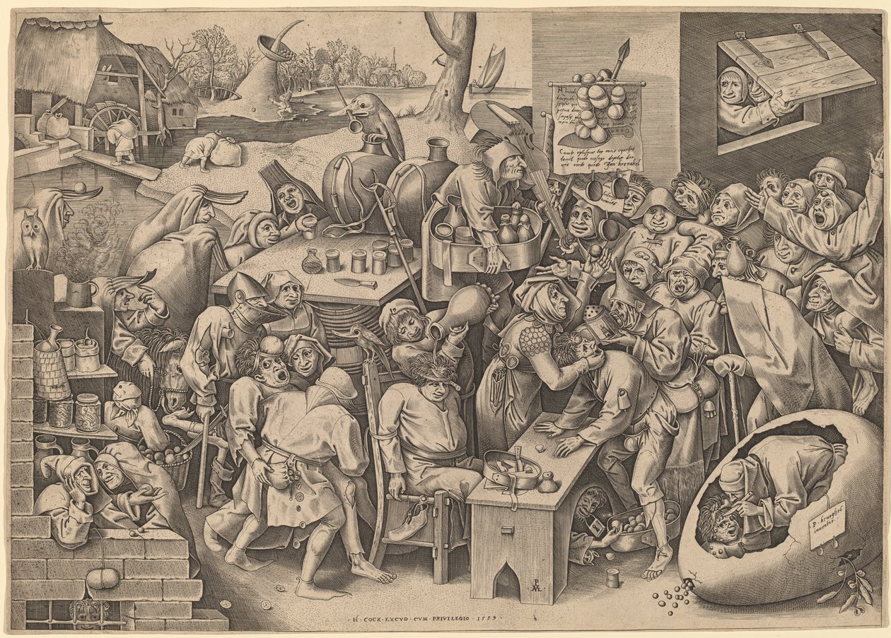 The Witch of Malleghem by Pieter van der Heyden after Pieter Bruegel the Elder