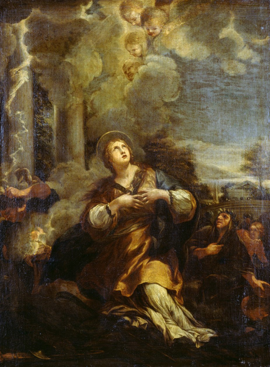Saint Martina Calling Down Lightning on the Idols by Pietro da Cortona