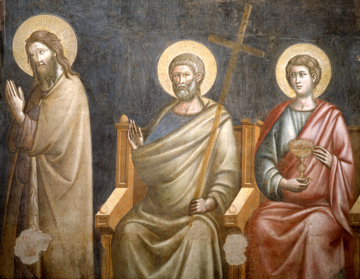 Figures of saints (detail) from Last Judgment, second half of 13th century by Pietro Cavallini