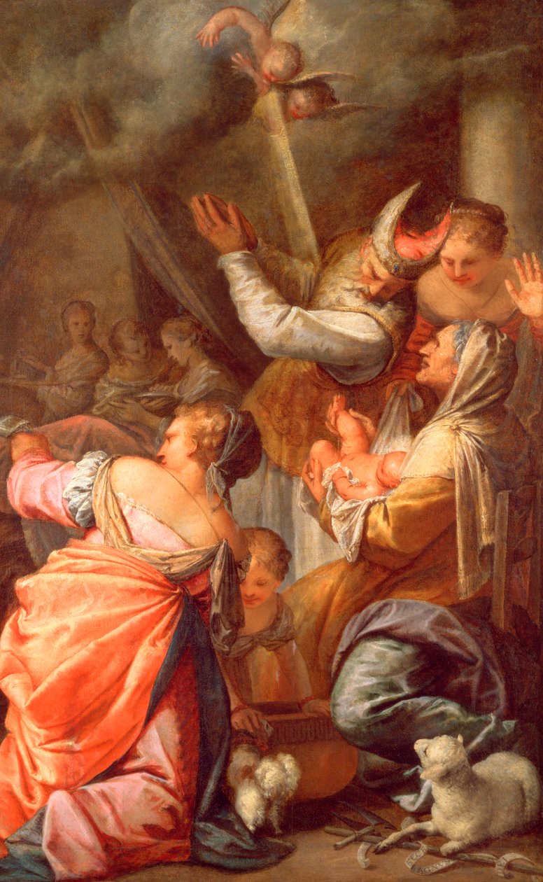The Birth of St. John the Baptist by Pietro Liberi
