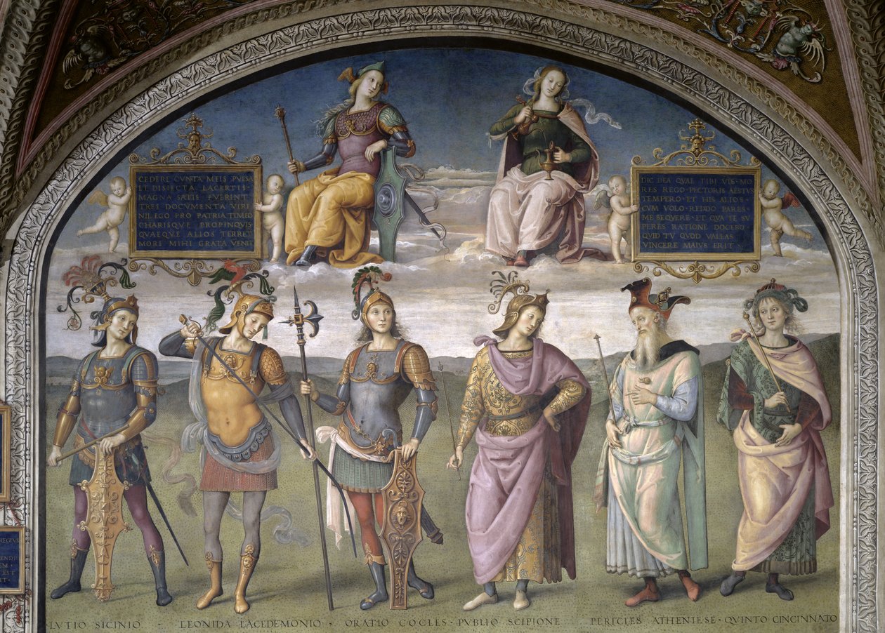 Lunette of Fortune and Temperance, from the Sala dell