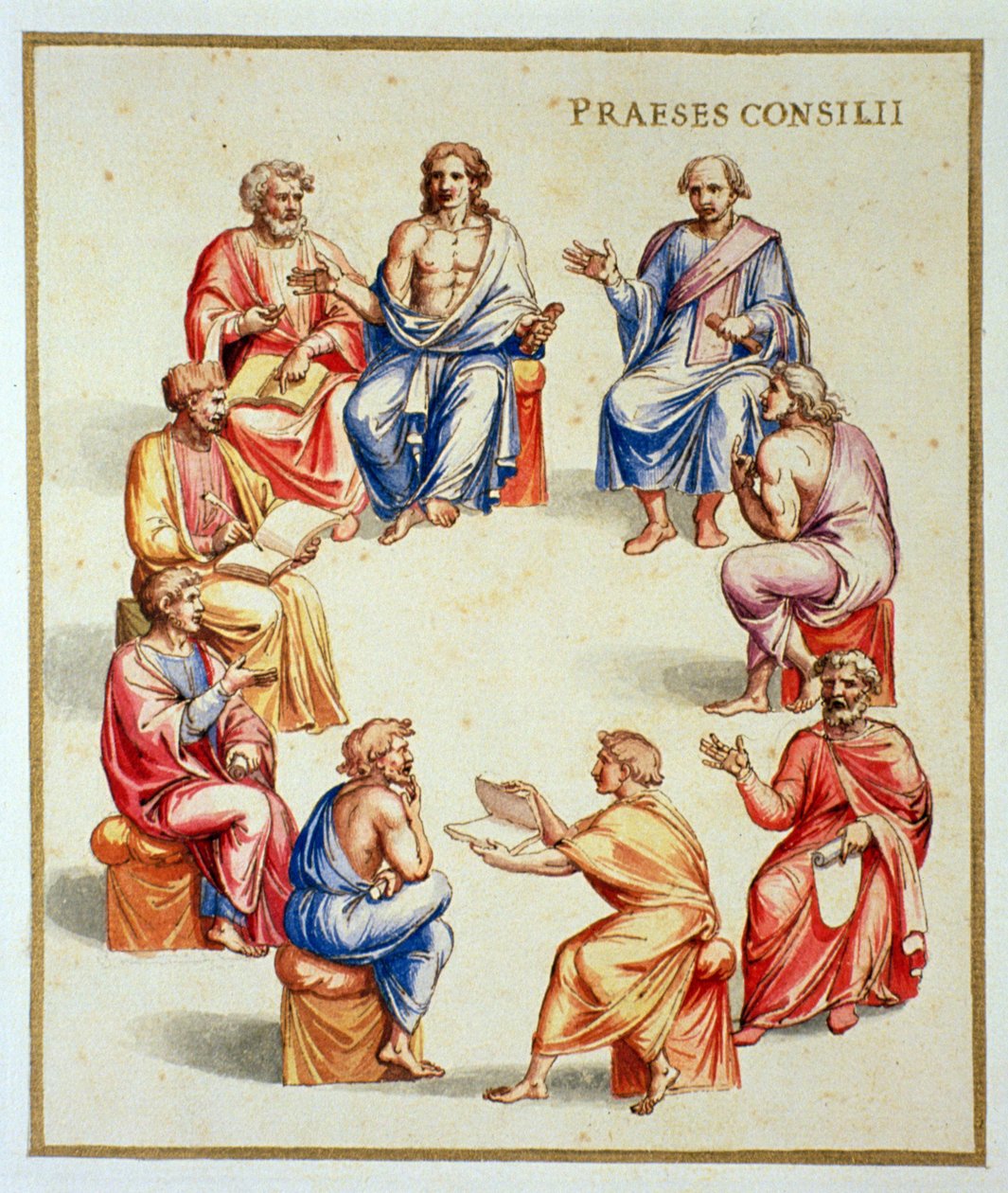 Ms Gen 1496 Plate CXXXIII Senate by Pietro Santi Bartoli
