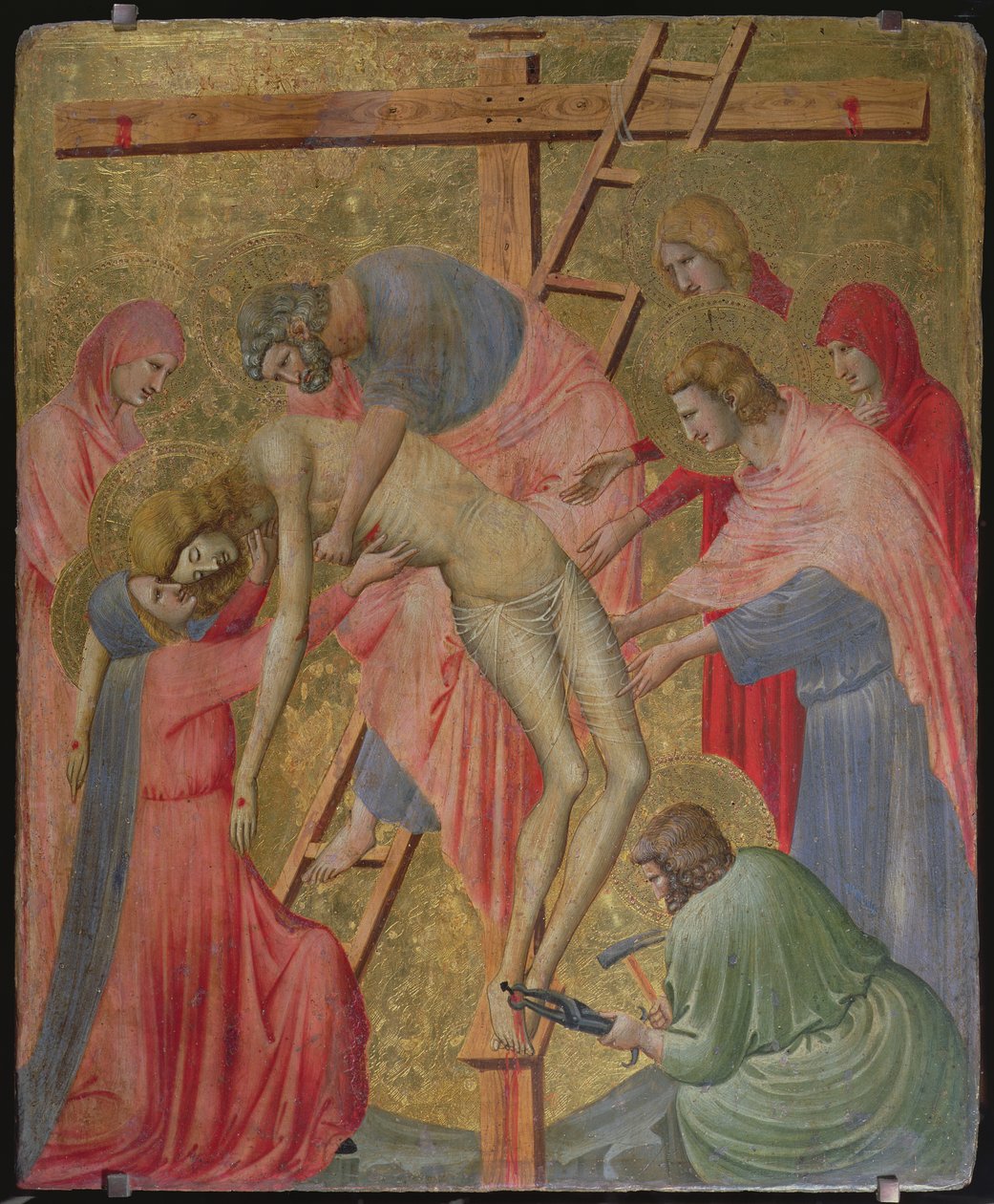 Descent from the Cross by Pietro da Rimini: Fine art print