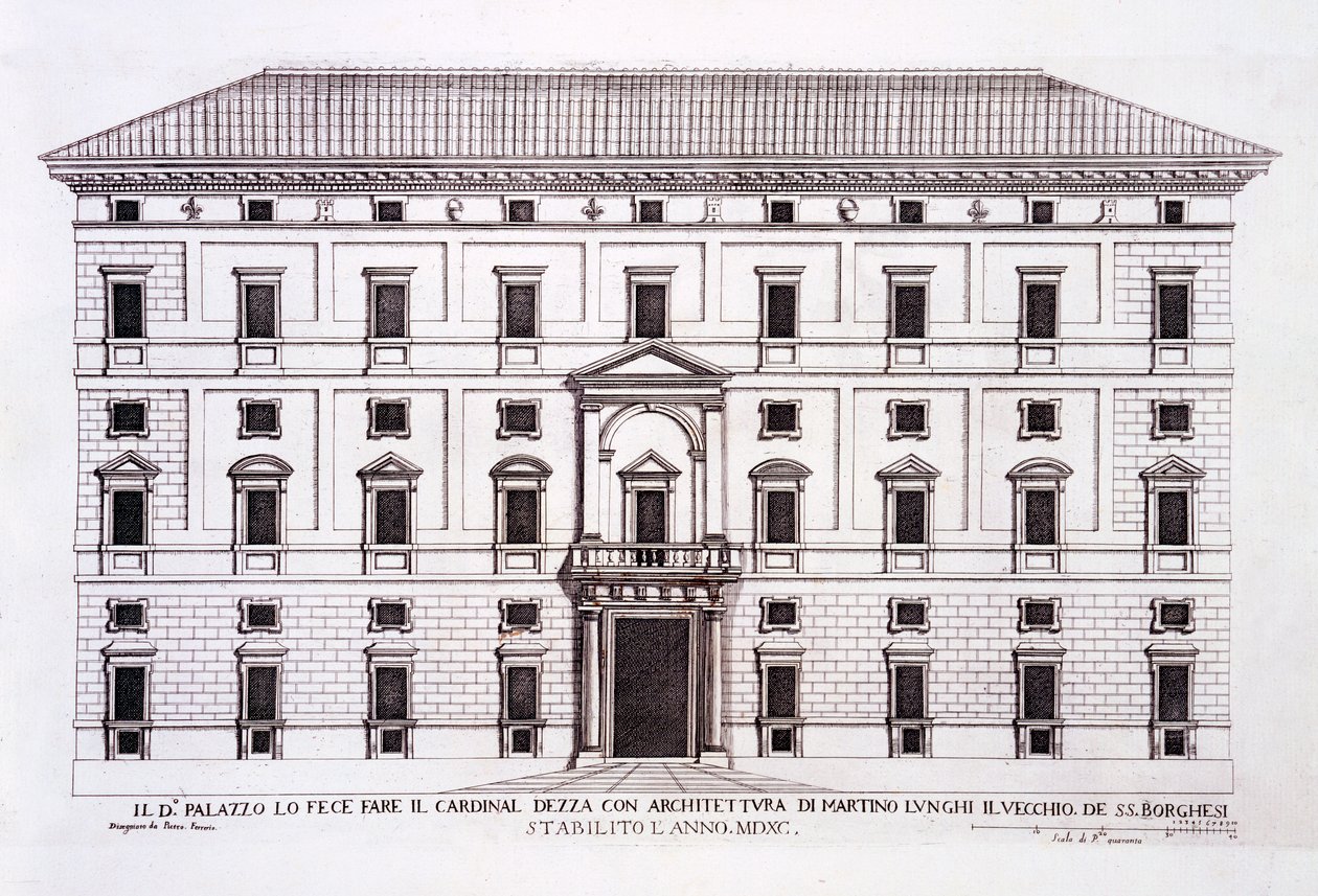 Palazzo Borghese, Rome, from 