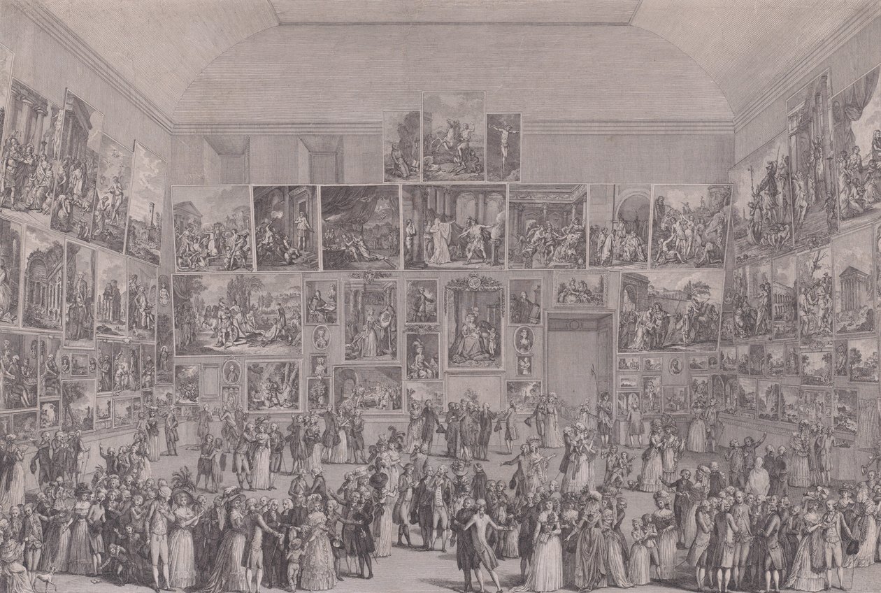 Exposition at the Salon du Louvre in 1787 by Pietro Antonio Martini