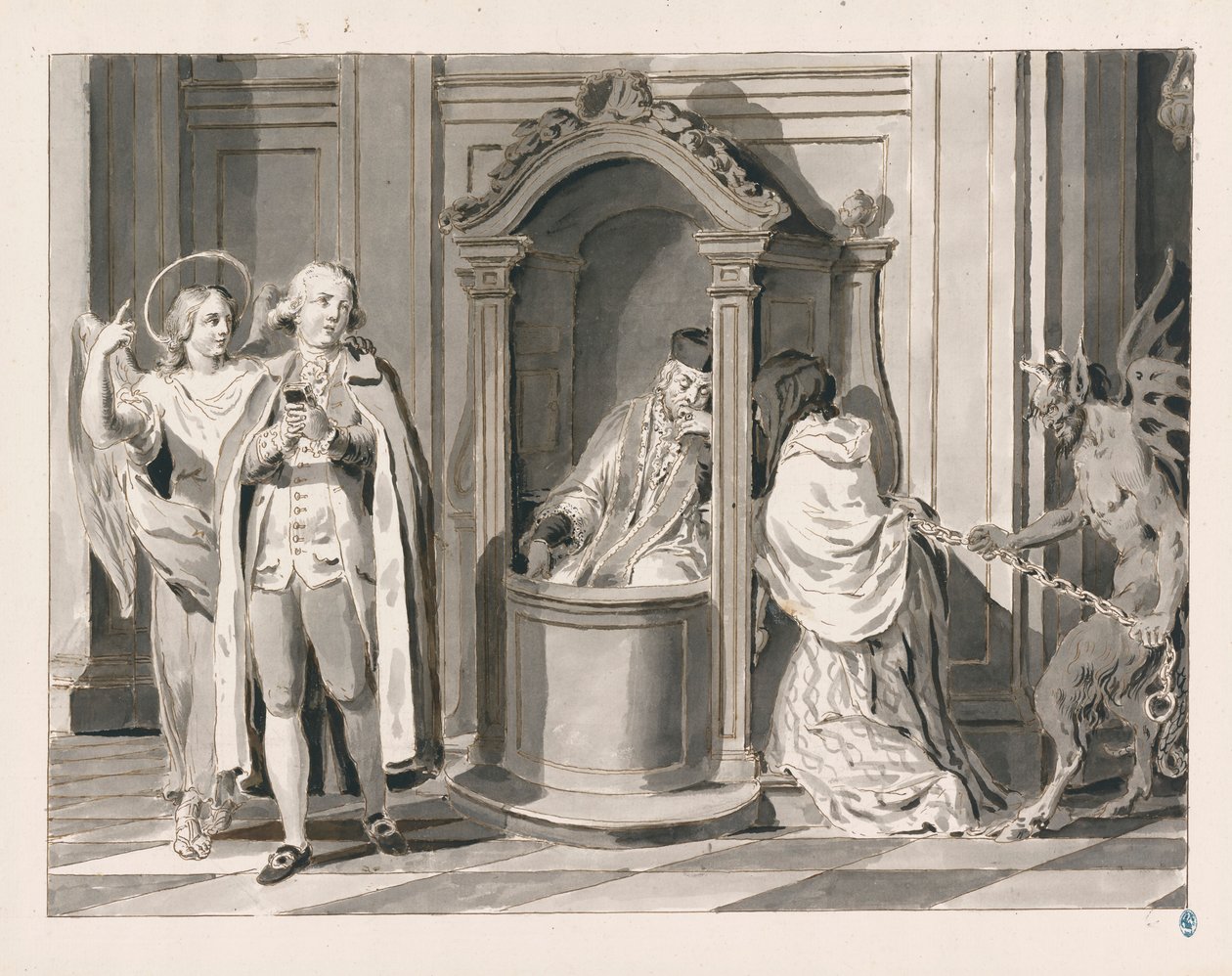 Confession or Penance from The Seven Sacraments by Pietro Antonio Novelli