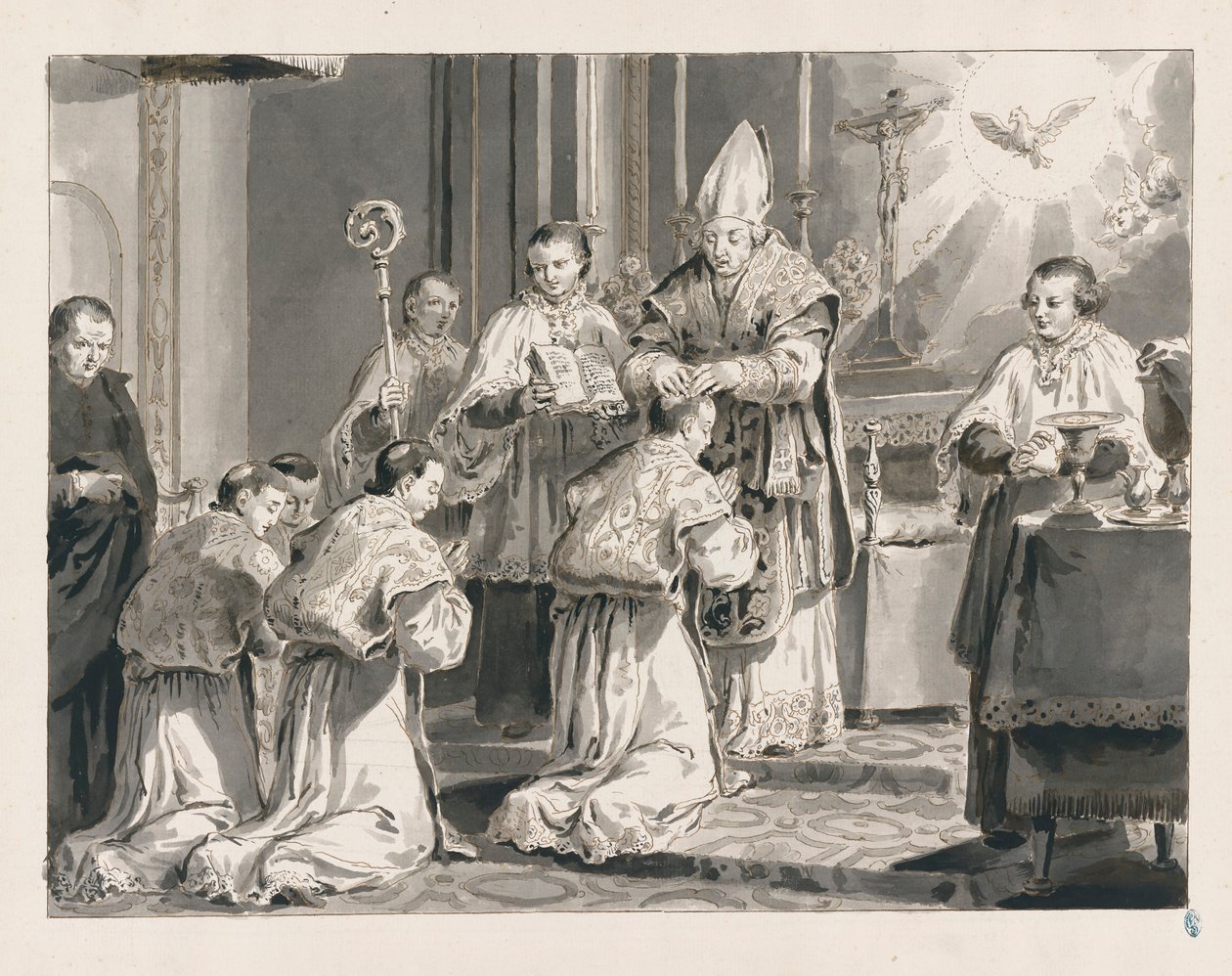 Ordination from The Seven Sacraments by Pietro Antonio Novelli