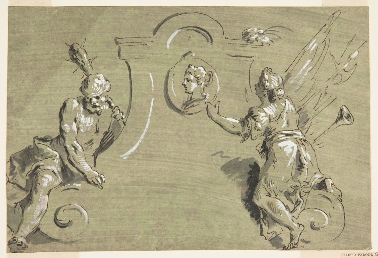 Project for Part of a Painted Decoration by Pietro Antonio Novelli