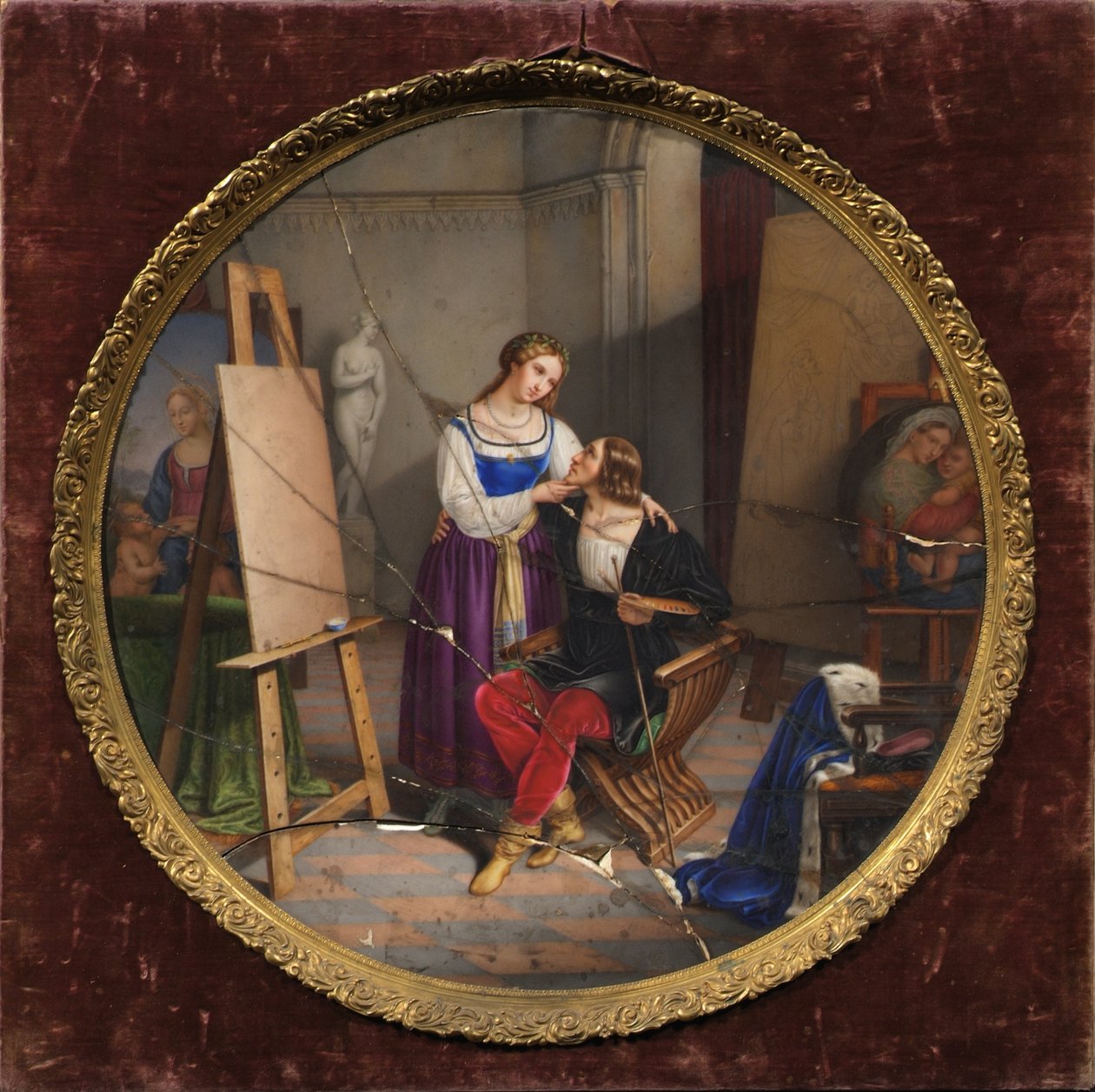 Raphael and the Fornarina by Pietro Bagatti Valsecchi