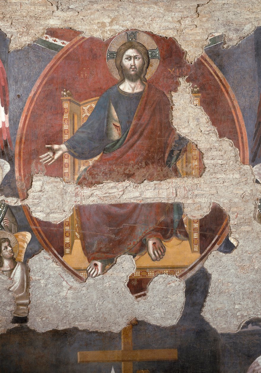 The Last Judgment: Christ Trumping (Detail) by Pietro Cavallini