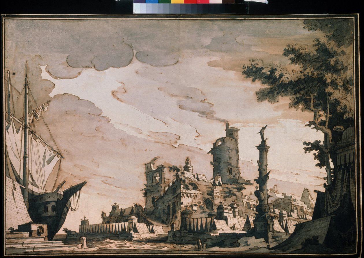 View of a Port by Pietro Gonzaga