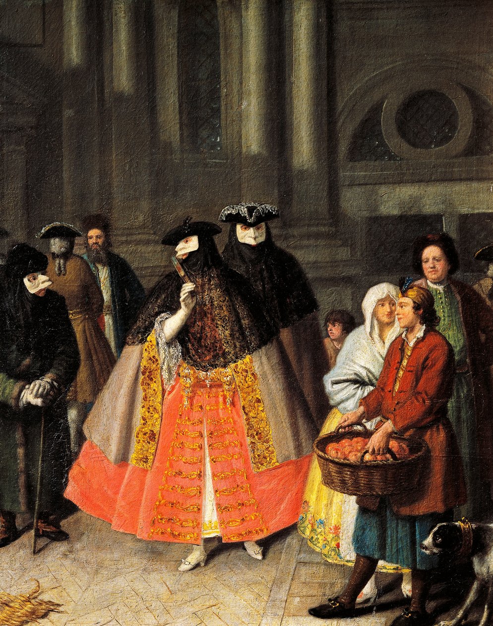 Talks between Baute masks by Pietro Longhi