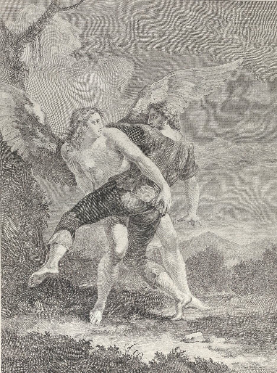 Jacob Wrestling the Angel by Pietro Monaco