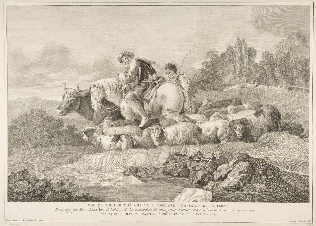 One of the Sons of Noah who Goes to Populate a Part of the Earth by Pietro Monaco