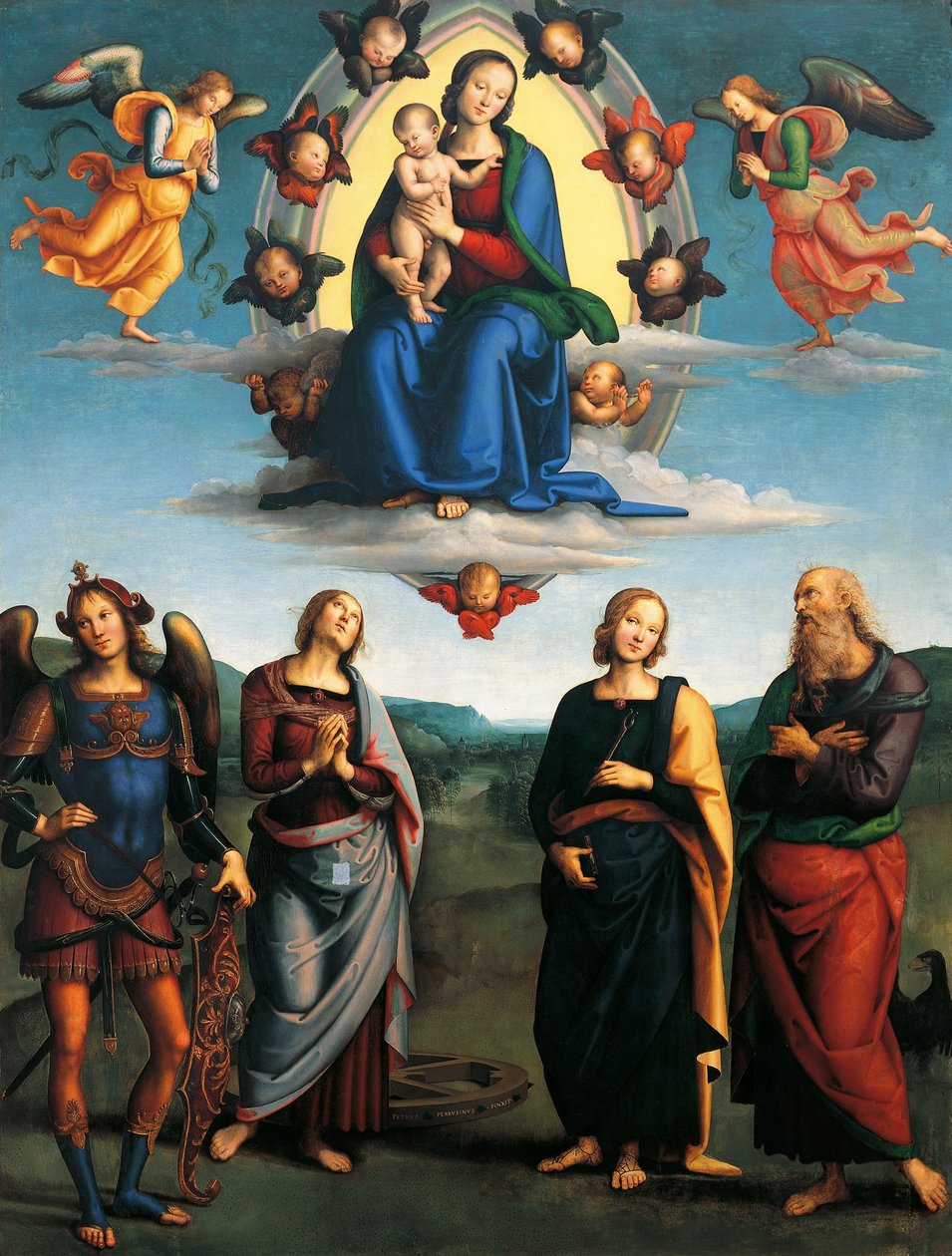 Madonna in Glory by Pietro Perugino
