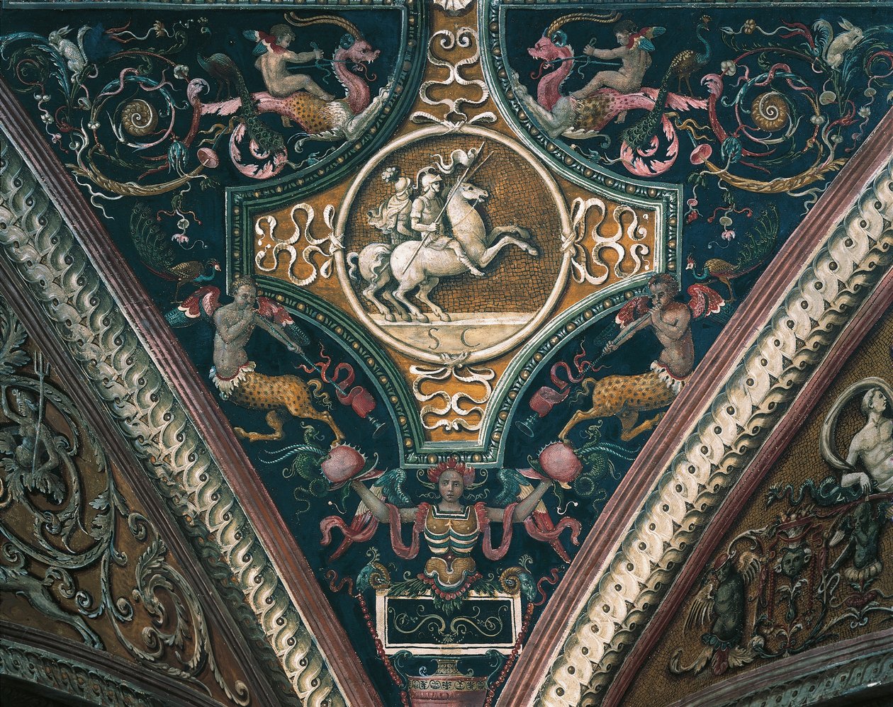 Planets and Grotesque Decorative Motifs by Pietro Perugino