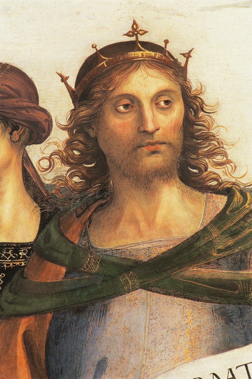 Solomon (detail) by Pietro Perugino
