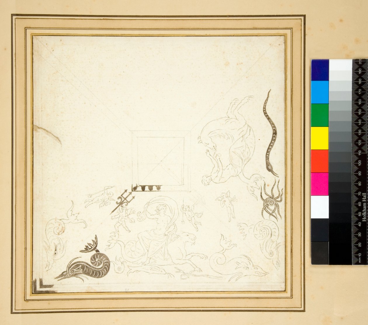An incomplete drawing of the 