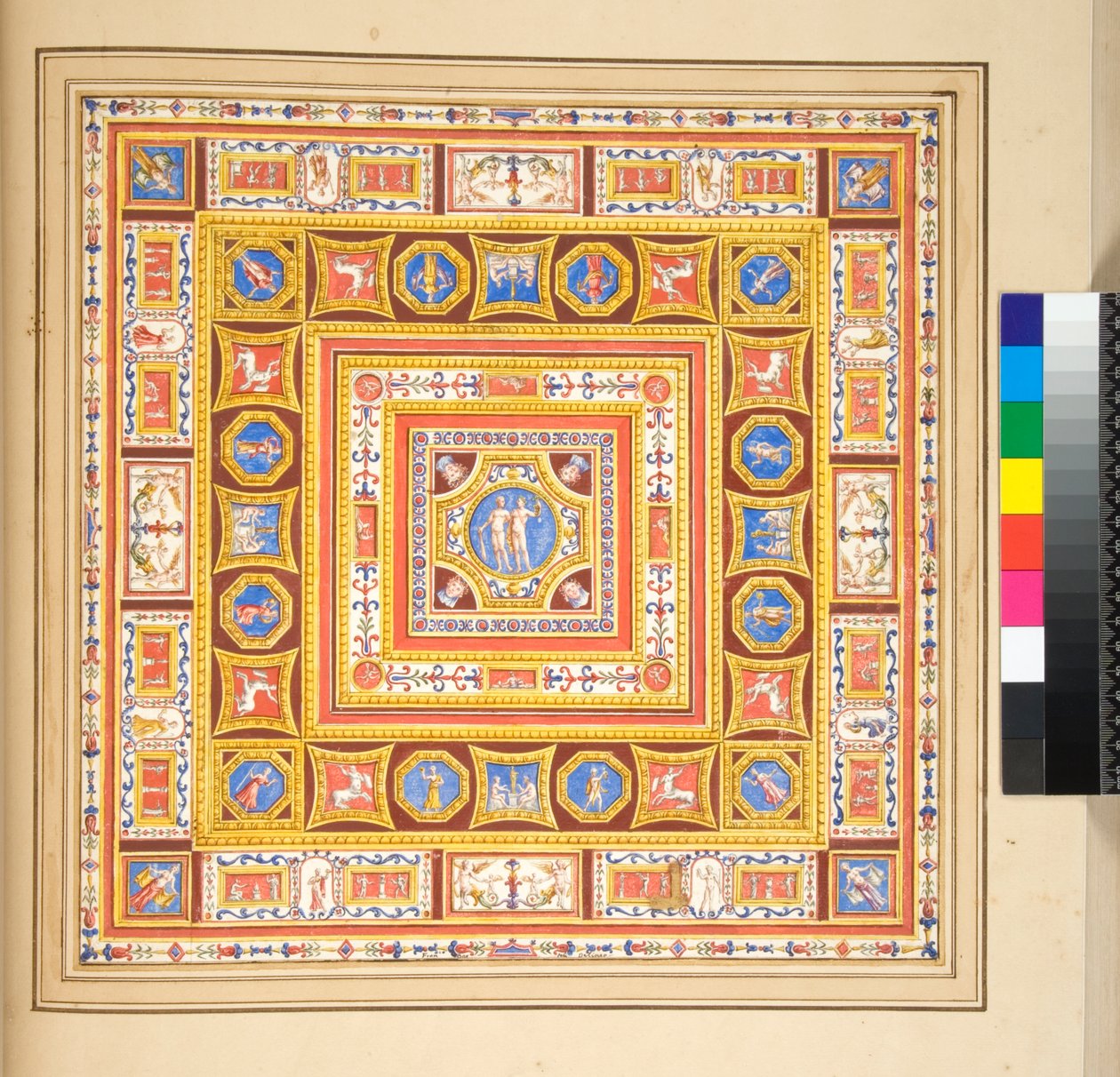 Design for a ceiling fresco by Pietro Santi Bartoli
