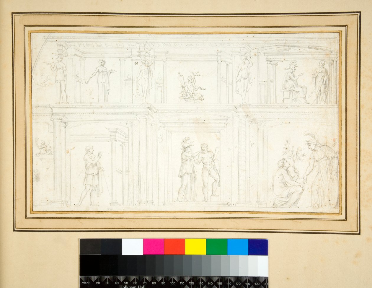 Fragment of a Wall Painting by Pietro Santi Bartoli