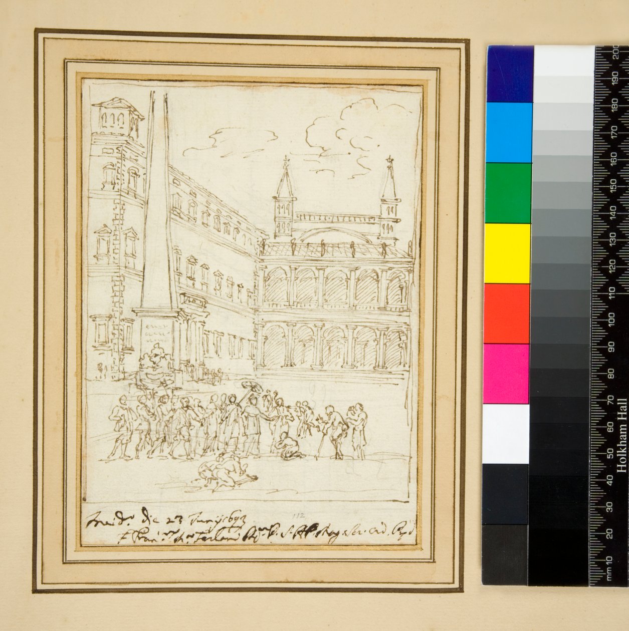 The side portico of the Lateran by Pietro Santi Bartoli