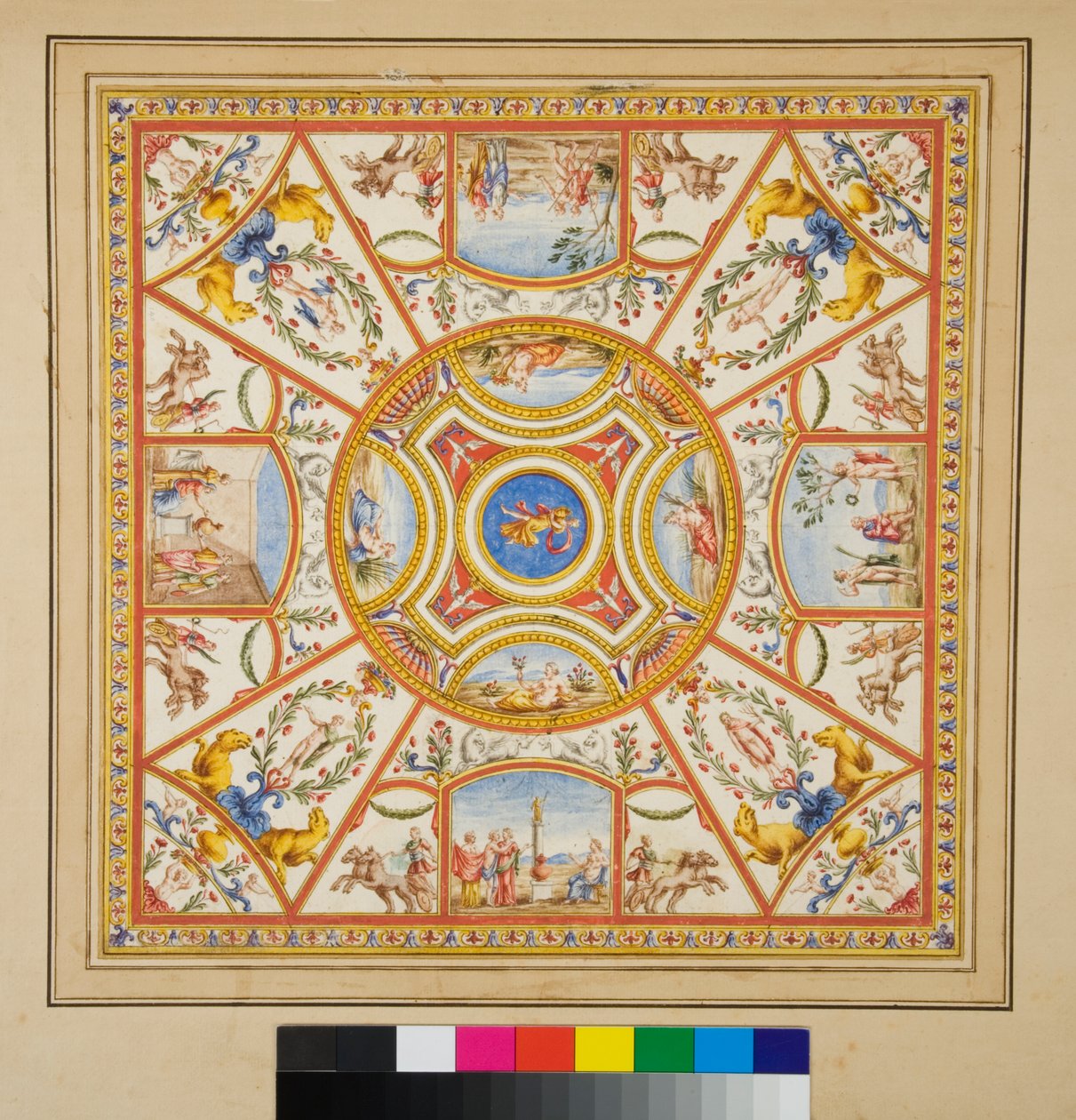 Vault of the Palace of Augustus by Pietro Santi Bartoli