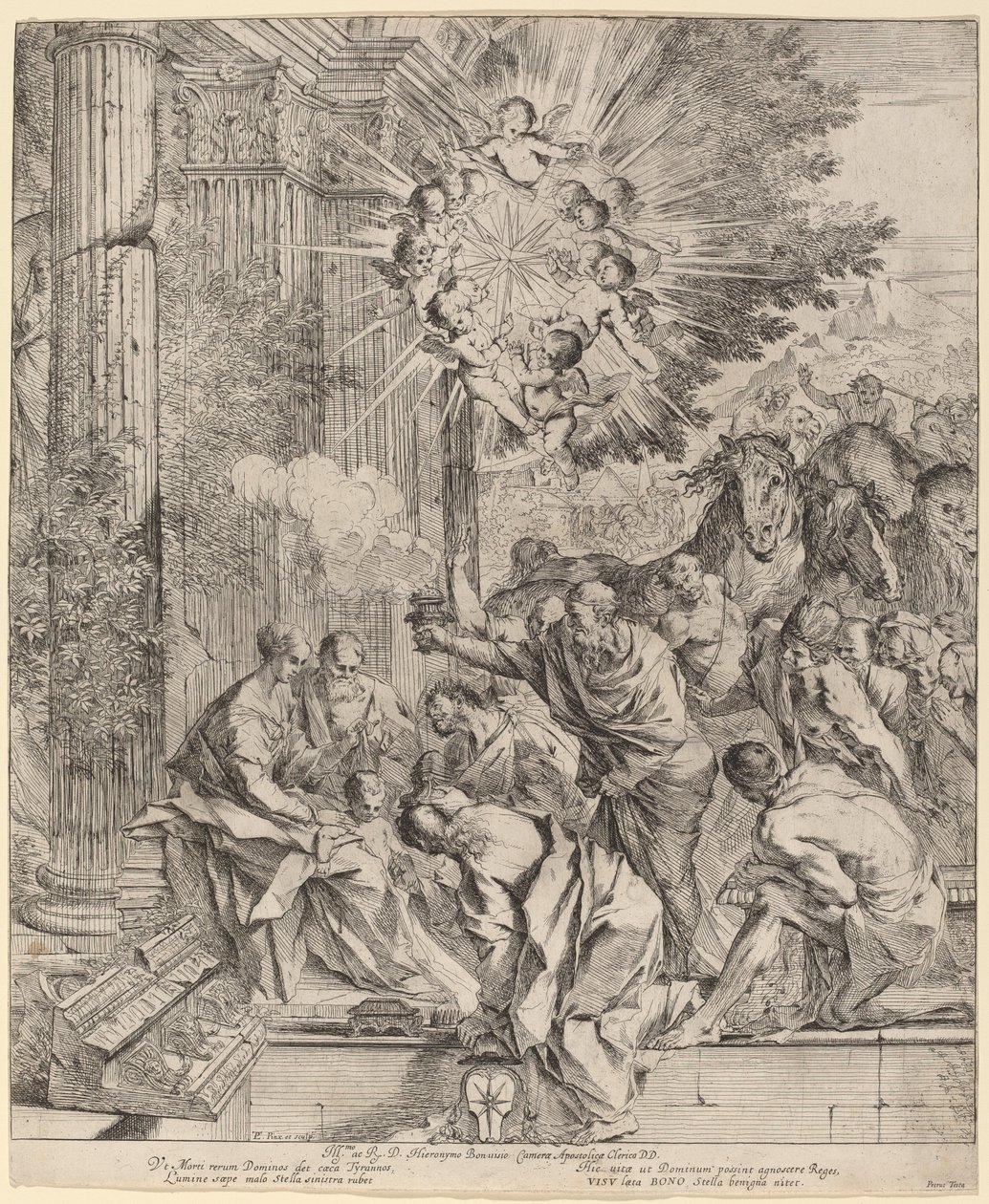 The Adoration of the Magi by Pietro Testa