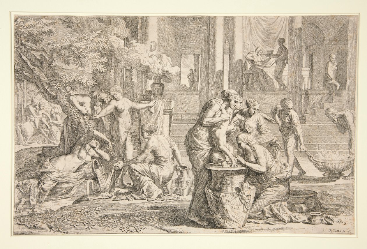 The Birth and Infancy of Achilles by Pietro Testa