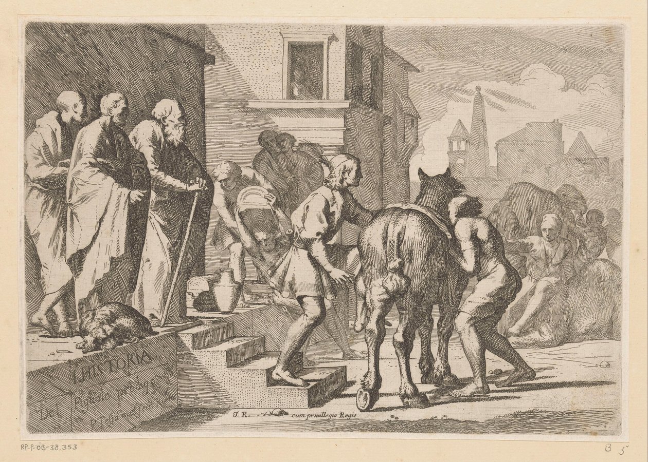 Departure of the Prodigal Son by Pietro Testa