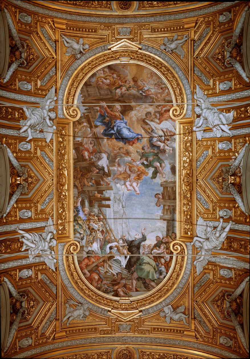 The Virgin Appears to Saint Philip Neri During the Construction of the Church by Pietro da Cortona