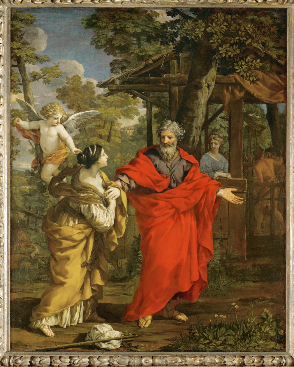 The Return of Hagar by Pietro da & Ferri Ciro (1634-89) Cortona
